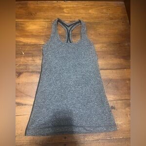 lululemon athletica Charcoal Racerback Tank Top